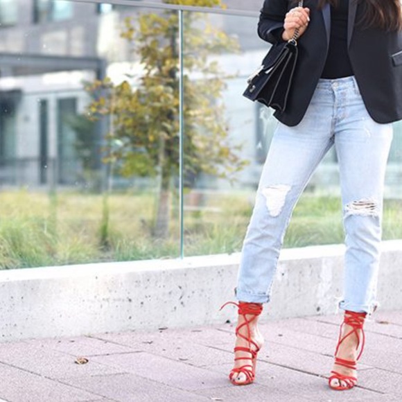 The Mode Collective Multi Strap Sandal in Black - Picture 3 of 12